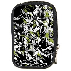 Green Floral Abstraction Compact Camera Cases