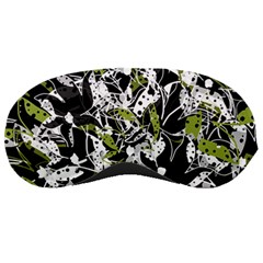 Green Floral Abstraction Sleeping Masks