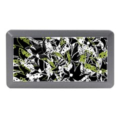 Green Floral Abstraction Memory Card Reader (mini)