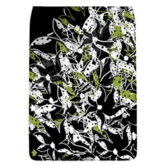 Green Floral Abstraction Flap Covers (l) 