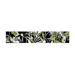 Green Floral Abstraction Flano Scarf (mini) by Valentinaart