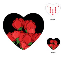 Red Tulips Playing Cards (heart) 