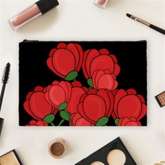 Red Tulips Cosmetic Bag (large) 