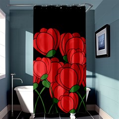 Red Tulips Shower Curtain 36  X 72  (stall) 