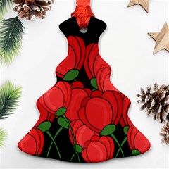 Red Tulips Ornament (christmas Tree)