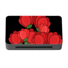 Red Tulips Memory Card Reader With Cf