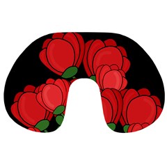 Red Tulips Travel Neck Pillows