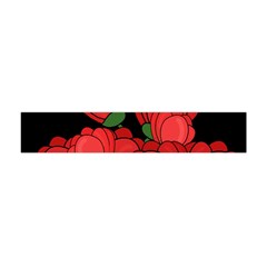 Red Tulips Flano Scarf (mini)