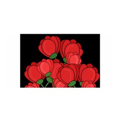 Red Tulips Satin Wrap