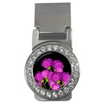 Purple tulips Money Clips (CZ)  Front