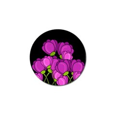 Purple Tulips Golf Ball Marker (4 Pack)