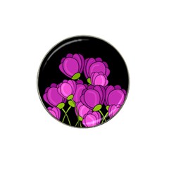 Purple Tulips Hat Clip Ball Marker