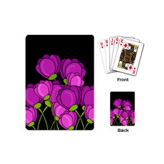 Purple Tulips Playing Cards (mini) 