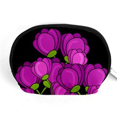 Purple Tulips Accessory Pouches (medium) 