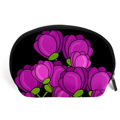 Purple Tulips Accessory Pouches (large) 