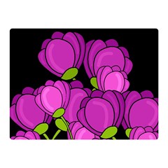 Purple Tulips Double Sided Flano Blanket (mini) 