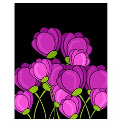 Purple Tulips Drawstring Bag (small)