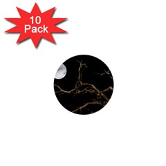 Nature Dark Scene 1  Mini Buttons (10 Pack) 