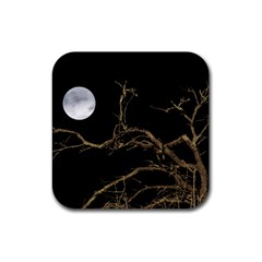 Nature Dark Scene Rubber Coaster (square) 