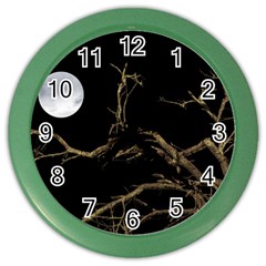 Nature Dark Scene Color Wall Clocks by dflcprints