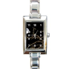 Nature Dark Scene Rectangle Italian Charm Watch