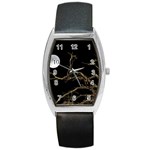 Nature Dark Scene Barrel Style Metal Watch Front