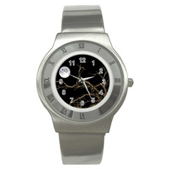 Nature Dark Scene Stainless Steel Watch