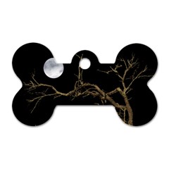 Nature Dark Scene Dog Tag Bone (one Side)