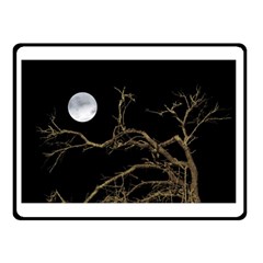 Nature Dark Scene Double Sided Fleece Blanket (small)  by dflcprints