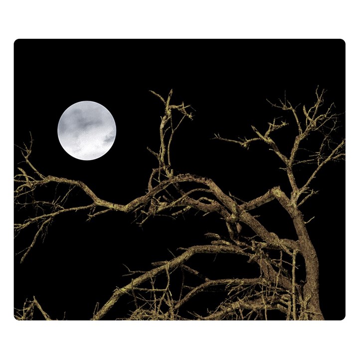 Nature Dark Scene Double Sided Flano Blanket (Small) 