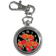 Orange Tulips Key Chain Watches by Valentinaart