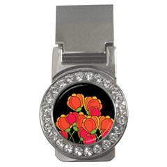 Orange Tulips Money Clips (cz)  by Valentinaart