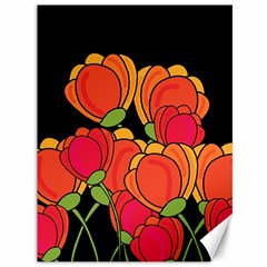 Orange Tulips Canvas 36  X 48  