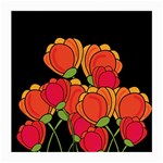 Orange tulips Medium Glasses Cloth (2-Side) Front