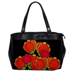 Orange Tulips Office Handbags