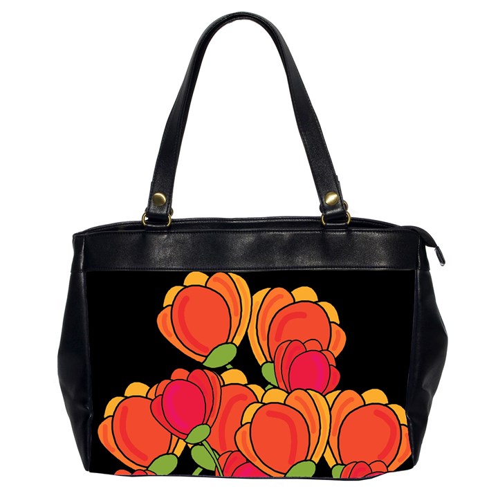 Orange tulips Office Handbags (2 Sides) 