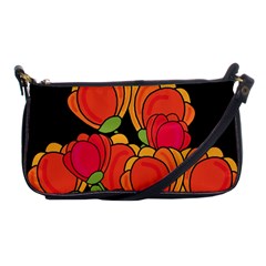 Orange Tulips Shoulder Clutch Bags