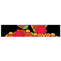 Orange Tulips Flano Scarf (small)