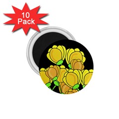 Yellow Tulips 1 75  Magnets (10 Pack) 