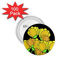 Yellow Tulips 1 75  Buttons (100 Pack) 