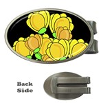 Yellow tulips Money Clips (Oval)  Front