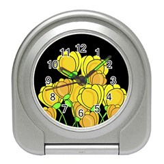 Yellow Tulips Travel Alarm Clocks