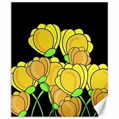 Yellow Tulips Canvas 8  X 10 