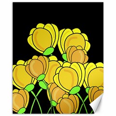 Yellow Tulips Canvas 11  X 14  