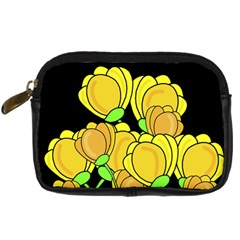 Yellow Tulips Digital Camera Cases by Valentinaart