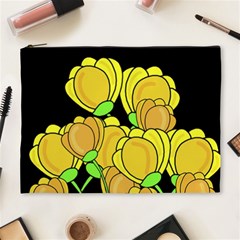 Yellow Tulips Cosmetic Bag (xl)