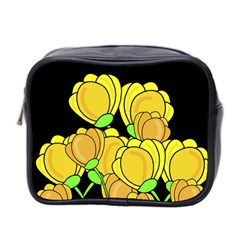 Yellow Tulips Mini Toiletries Bag 2-side by Valentinaart