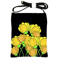 Yellow Tulips Shoulder Sling Bags