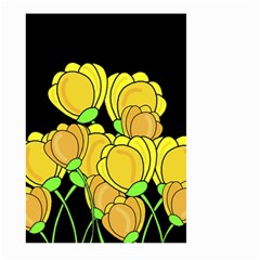 Yellow Tulips Large Garden Flag (two Sides) by Valentinaart