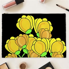 Yellow Tulips Cosmetic Bag (xxl) 